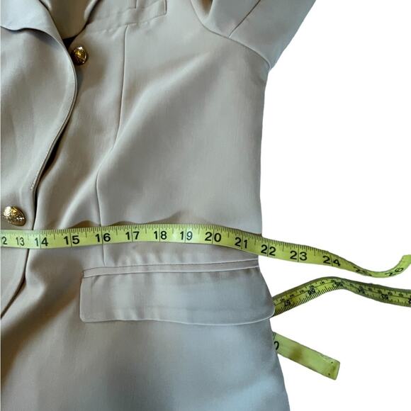 BLAZER COAT Womens XXL Khaki Stretch Double Breasted Classy Workwear - Picture 10 of 15